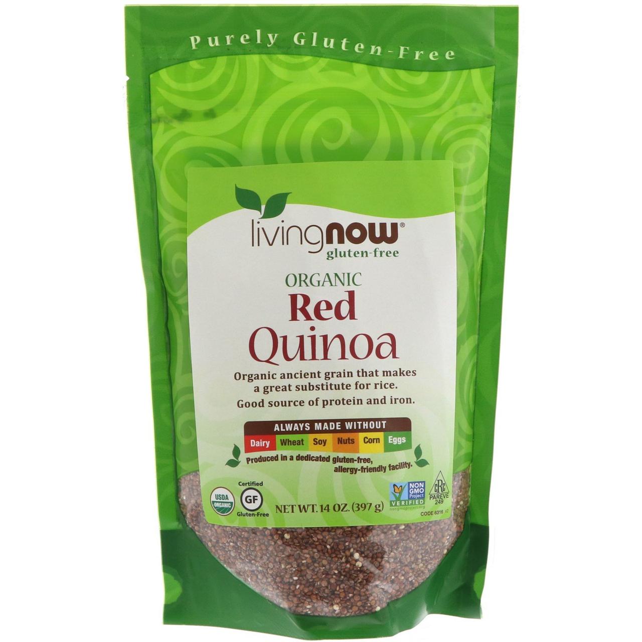 Кіноа червона, Red Quinoa, Now Foods, 397 р