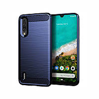 Накладка Lenuo Carbon Fiber для Xiaomi Mi 9 Lite / Mi A3 Lite / Mi CC9 Navy Blue