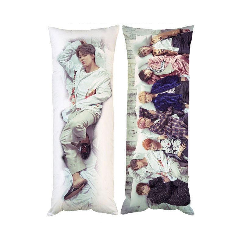 Подушка Ростовая Дакимакура BTS Пак Чимин Двухсторонняя 40х100 См со ...