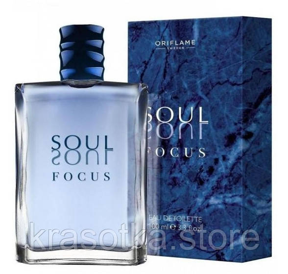34338 Oriflame Soul Focus. Оригінал! Туалетна вода Oriflame Соул Фокус душа, 100 мл. Орифлейм 34338, фото 1