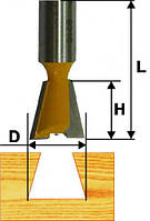 Фреза пазова ластівчин хвіст ф12.7х14°, хв.8мм (арт.9316)