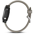 Смарт-годинник Garmin Forerunner 645 Sandstone with Stainless Hardware з Сірим ремінцем, фото 3