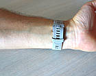 Смарт-годинник Garmin Forerunner 645 Sandstone with Stainless Hardware з Сірим ремінцем, фото 10