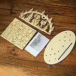 Набір Шопка Вертеп Різдво з дерева декор своїми руками Варіант 2 Сніговик, фото 4