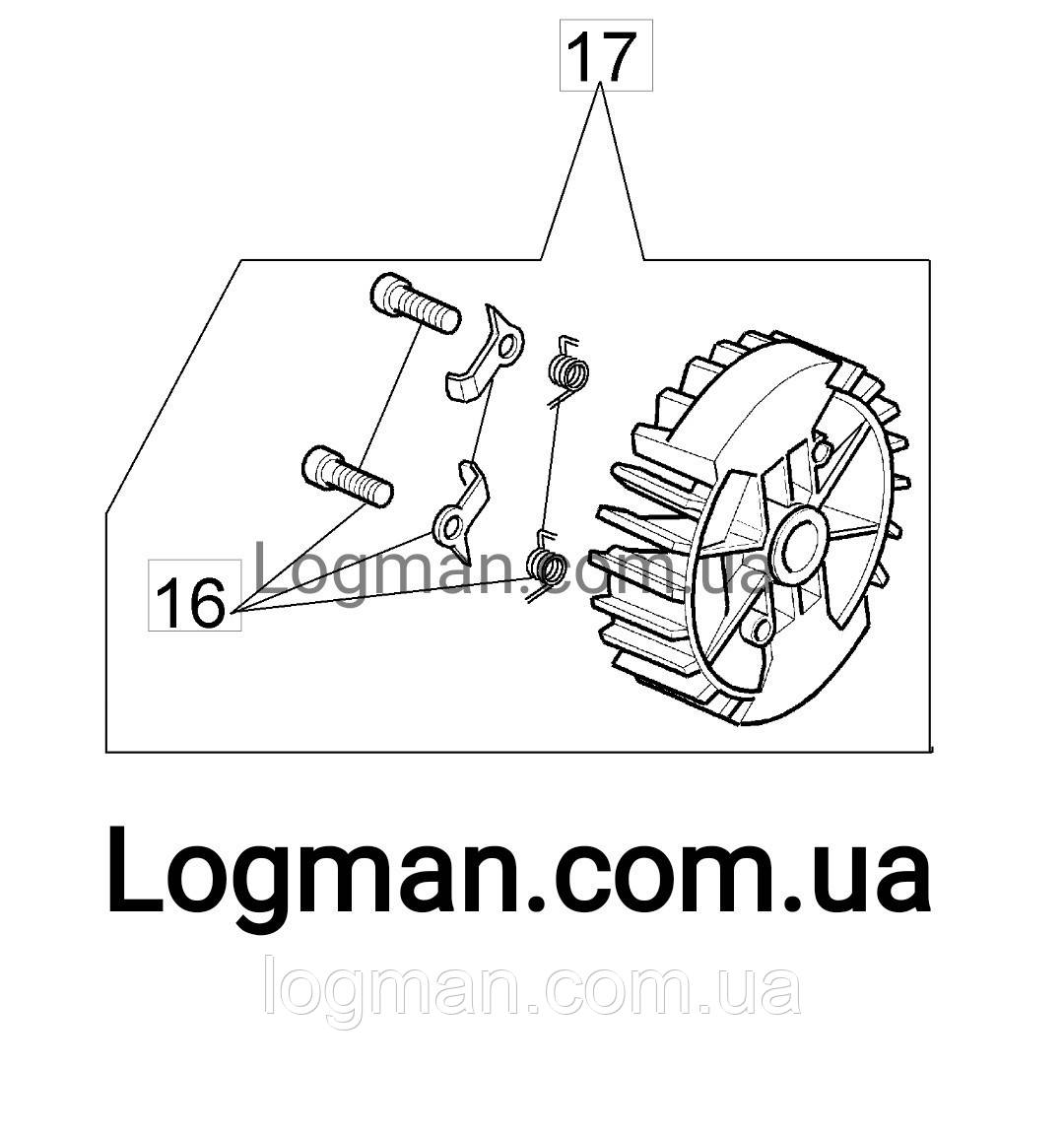 Оригінальні собачки маховика Oleo-Mac 947,952/Efco 147,152, фото 1