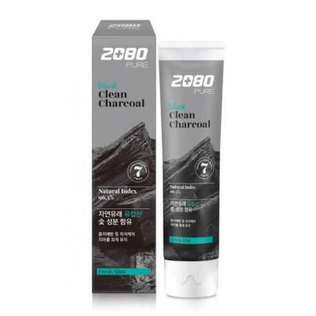 Вибілювальна зубна паста 2080 Black Clean Charcoal Toothpaste 120 г