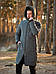 Парка куртка чоловіча зимова тепла довга сіра Asos, фото 3