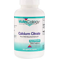 Цитрат кальция (Calcium Citrate), Nutricology, 180 капсул