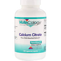 Цитрат кальцію (Calcium Citrate), Nutricology, 180 капсул