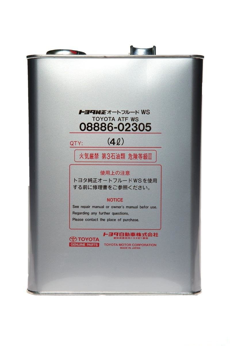 Масло TOYOTA ATF WS кан. 4л. 08886-02305 (Японія)