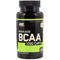 Амінокислоти BCAA, BCAA 1000 Caps, Optimum Nutrition, 1 г, 60 капсул