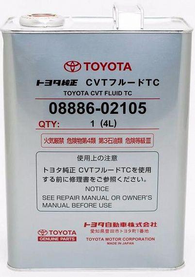 Масло Toyota CVT Fluid TC кан. 4л. 08886-02105
