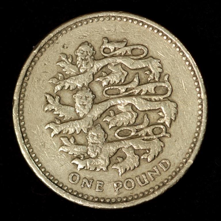 Монета Великобританії 1 фунт 1997 р., фото 1