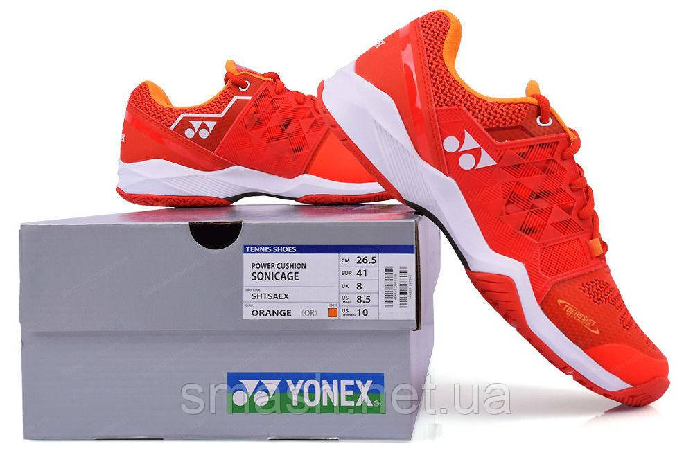 КРОССОВКИ ДЛЯ ТЕННИСА YONEX SHT-SONICAGE Orange - фото 2 - id-p1089486950