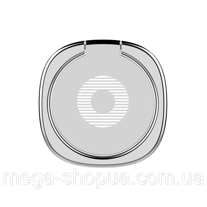 Кільце тримач підставка металеве 360° попсокет popsockets для смартфона J123E Сріблястий