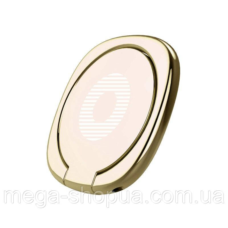Кільце тримач підставка металеве 360 ° попсокет popsockets для телефону смартфона J123E Золотисте