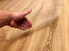 Захисний килимок під крісло з полікарбонату Tip TopTM 2 мм 1000*1500 мм Прозорий (заокруглені краї), фото 4