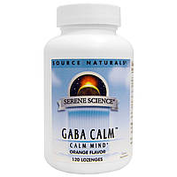 ГАМК спокойствие, Gaba Calm, Source Naturals, 120 таблеток