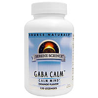 ГАМК спокій, Gaba Calm, Source Naturals, 120 таблеток