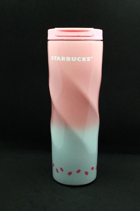 Термокружка Starbucks Термочашка Старбакс EL-502 Spiral Pink 473ml - фото 1 - id-p1089336234