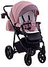 Коляска 2 в 1 Adamex Hybryd Plus BR222 бузкова шкіра (перфорація) - ліловий, фото 6