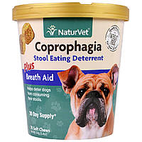 NaturVet, Coprophagia, Stool Eating Deterrent Plus Breath Aid, 70 Soft Chews, 5.4 oz (154 g)