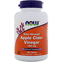 Now Foods, Apple Cider Vinegar, Extra Strength, 750 mg , 180 Tablets