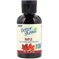 Now Foods, Better Stevia, Zero-Calorie Liquid Sweetener, Maple, 2 fl oz (59 ml)