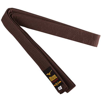 Пояс для кімоно коричневий Mizuno 270 см, фото 1