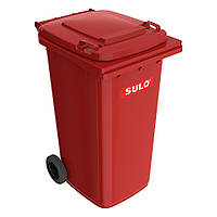 Контейнер для мусора на колесах SULO EN-840-1/120Л. Красный