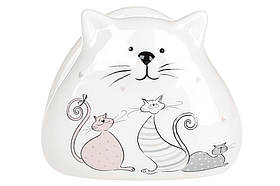 Підставка для серветок керамічна фігурна Весела сімейка, 10см DM537-Q