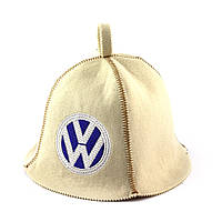 Банная шапка Luxyart с индивидуальным логотипом, искусственный фетр, белый (LA-399)