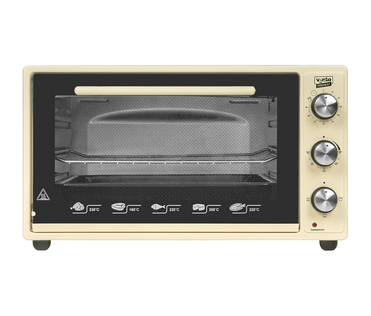 Печь Электрическая VENTOLUX SOFIA Настольная Кремовая Эмаль 36л ...