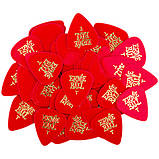 Медиатор Ernie Ball 9103 Cellulose Acetate Nitrate Red Guitar Pick Thin 0.46 mm, фото 2