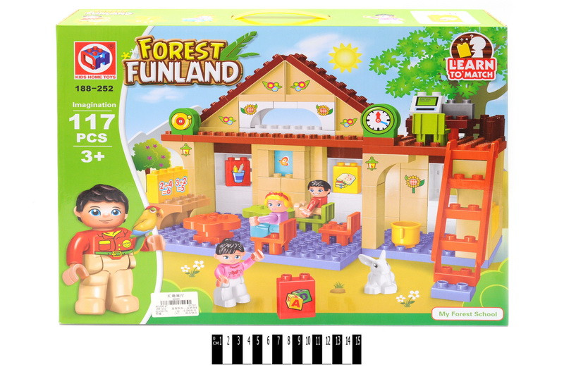 Конструктор блочний типу "Duplo"117 дет. 188-252 р.48*10*37см, шт
