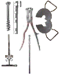 Спиця Кіршнера, Спиця Ілізарова, Вимірювач, Костодержатель, Викрутка, Изгибатель, Підйомник,