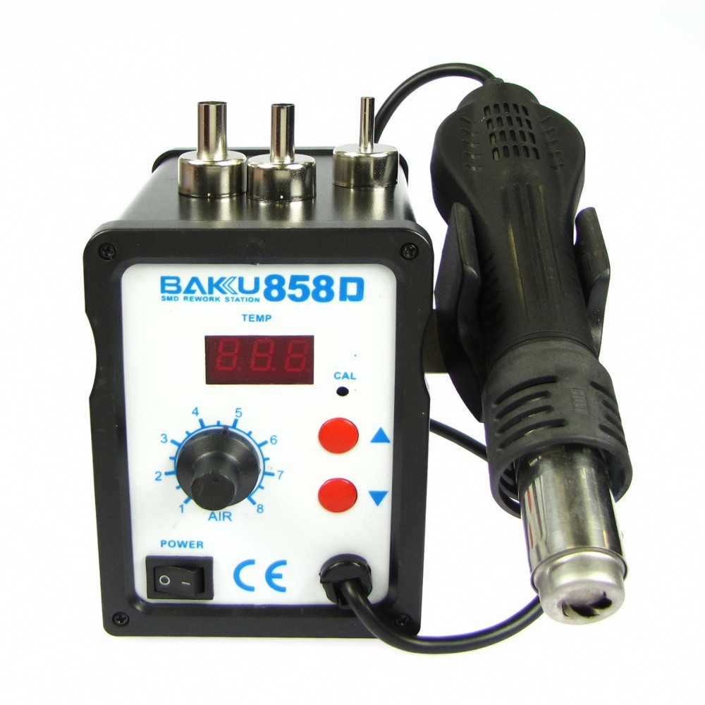 Паяльна станція BAKU BK858D (фен з цифровим блоком регулювання) (220V, 700W)