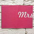 Обкладинка для паспорта Mrs (рожевий), фото 3