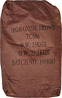 Пигмент коричневый железоокисный Tongchem TC686 сухой Китай 25 кг