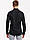 Чоловіча сорочка чорна LC Waikiki/ЛС Вайки з кишенею на грудях, на чорних ґудзиках, фото 3