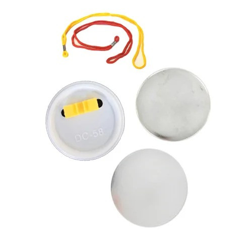 Бейдж на шнурку круглий заготовка 50 шт. закаблучної, фото 1