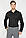 Чоловіча сорочка чорна Koton/Котон класична, з чорними ґудзиками, фото 5
