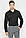 Чоловіча сорочка чорна Koton/Котон класична, з чорними ґудзиками, фото 8