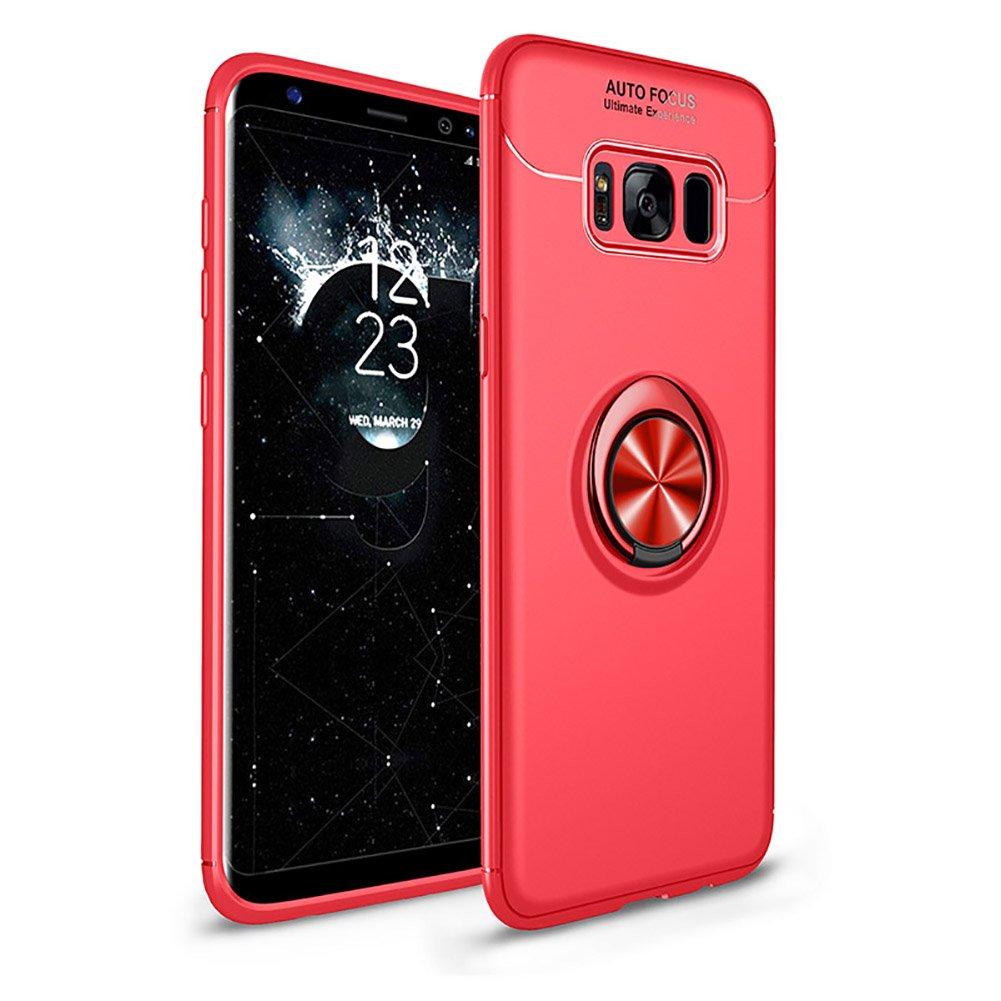 Чохол TPU Ring для Samsung S8 Plus / G955 оригінальний бампер з кільцем Red