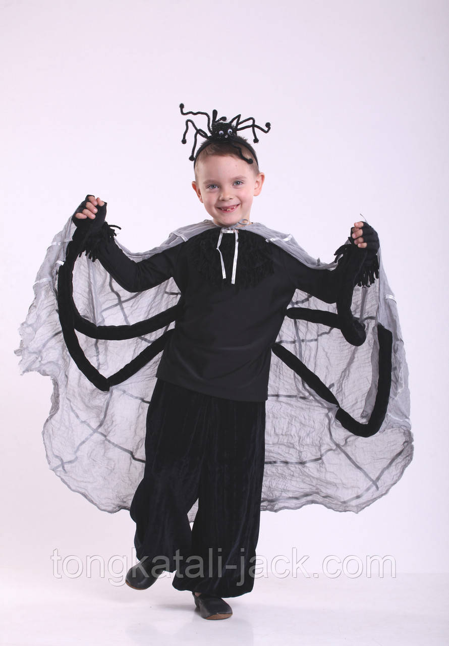 Костюм павука 110-128 см, прокат карнавального одягу