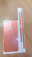 Декоративная защитная пленка на Iphone 5S - оранжевый хамелеон