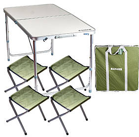 Стіл зі стільцями 4 шт складаний для пікніка Ranger ST 401 60х120 см