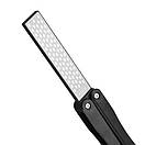 Точилка для ножів складна алмазна двостороння 400 та 600 грит універсальне точило чорна, фото 5