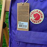 Рюкзак Канкен Fjallraven Kanken Classic Bag violet-фіолетовий. Живе фото. Premium (топ ААА+), фото 2