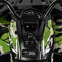 Дитячий квадроцикл M 4081 EBLRS-18 Автопофарбування, Ключ запалювання, ПУЛЬТ, дитячий електромобіль, камуфляж, фото 3